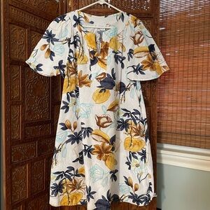 Chico's Multicolor Linen Patterned Dress